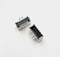 Conector USB 3.1 Tipo E KEY F Hembra de 20 Pines, PCB GMT, Carcasa LCP Rectangular, Compatible con RoHS, Conexión por Soldadura/Prensado, Marca LITE