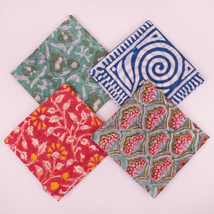 Lot de foulards carrés en coton imprimé ethnique, motifs floraux et cachemire multicolores, printemps-été, doux pour la peau, bandana tendance - Product Image 5