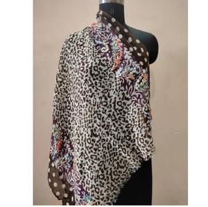 Chal Largo de Mujer de Lujo, 100% Lana Merino, Bordado a Mano, Suave, Cálido, Elegante, a la Moda, para Todas las Temporadas, Resistente al Viento - Product Image 5