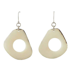 Pendientes de Hueso con Diseño Antiguo, Forma Ovalada, con un Patrón de Joyería Tradicional para Mujer, para Uso en Compromisos y Bodas - Product Image 3