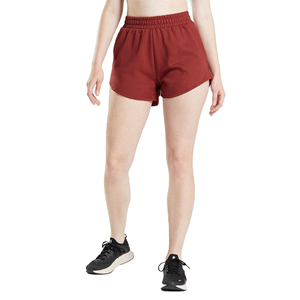 Shorts de sport en molleton taille mi-haute pour femme, confortables, séchage rapide, respirants, pour l'entraînement, avec volants, logo personnalisé, vente en gros - Product Image 2