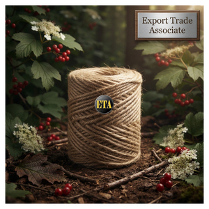 Fil de jute 100 % naturel, 2 plis, 47 LBS, de qualité supérieure, écologique, antibactérien, recyclable, matière première texturée pour la couture, le tricot et le tissage - Product Image 1