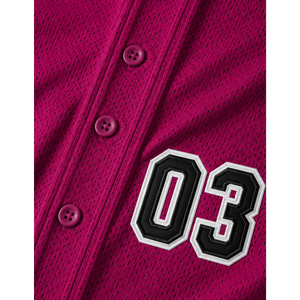 Camiseta de béisbol sublimada con estampado personalizado y pantalones blancos de poliéster transpirable - Product Image 4