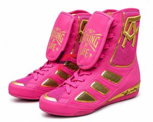 No Boxing No Life, Zapatos de Boxeo de Primera Calidad, Personalizables en Todos los Colores, Profesionales, Ajustables, con Cierre de Cordones, Antideslizantes, OEM - Product Image 5
