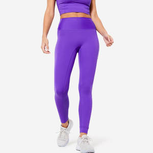 Leggings de Yoga para Mujer, Fabricados en Pakistán, Cintura Alta Elástica, Largo Completo, Poliéster/Nailon, Transpirables, Ecológicos, Pantalones de Fitness - Product Image 1