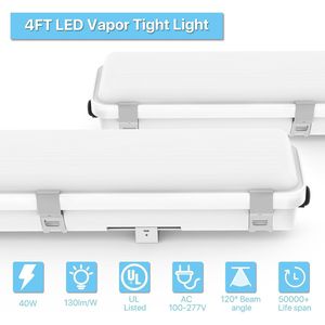 Lampada LED Impermeabile IP65 da 4FT 40W 5200LM 5000K 100-277V per Autolavaggi, Categoria Tri-proof - Product Image 3