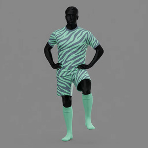 Conjunto Deportivo Personalizado WesiSports WS-003, Camiseta de Cuello Redondo Ligera, Transpirable y de Secado Rápido, Pantalones Cortos Deportivos, Nombre Impreso por Sublimación Completa - Product Image 1