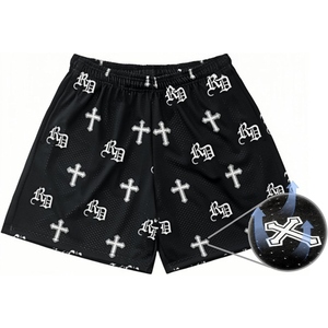 Pantalones cortos de malla para hombre, de secado rápido, transpirables, atléticos, para gimnasio, ligeros, para entrenamiento, correr, baloncesto, ropa deportiva, mercado estadounidense - Product Image 1