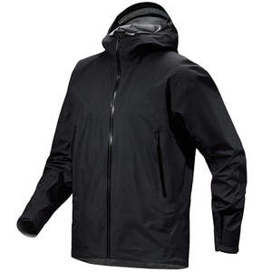 Chaqueta Cortavientos de Lona Impermeable de Invierno con Logotipo Personalizado para Hombre, Ropa de Caza con Cremallera Completa y Capucha - Product Image 1