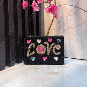 Sac à main de soirée élégant orné de perles, mini pochette légère avec fermeture éclair pour femmes, idéal pour les mariages, les fêtes et les événements - Product Image 3