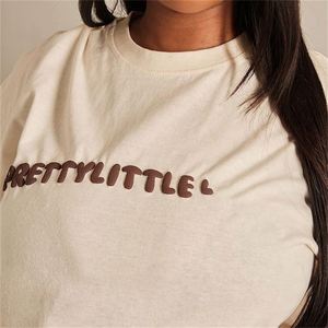 T-shirts en coton surdimensionnés personnalisés avec impression en relief, unisexes, à manches courtes, impression personnalisée, t-shirt décontracté pour femmes, fitness - Product Image 5