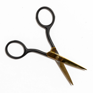 Ciseaux à broder à lames droites affûtées, couleur or titane, finition miroir, en acier inoxydable, pour travaux d'aiguille - Product Image 5