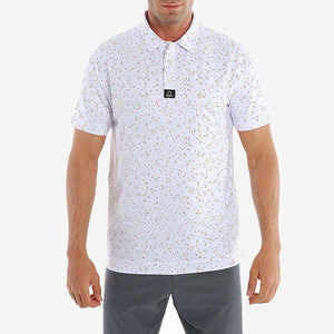 Polo de Golf para Hombre con Estampado de Micro-Puntos, Estilo Smart-Casual, Manga Corta, Corte Entallado, Color Gris, Verde y Blanco, Ropa HD 2026 - Product Image 6