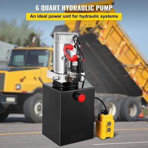 Pompa Idraulica a Pistone a Singolo Effetto da 6 Quarti con Serbatoio Metallico ad Azionamento Elettrico per Rimorchi Ribaltabili - Product Image 2