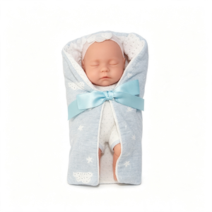 Poupée Bébé Reborn Personnalisée, Poupée Reborn Réaliste en Vinyle Corps Entier, Poupée Bébé Reborn avec Couverture d'emmaillotage - Product Image 2