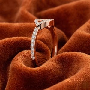 Rose Gold Statement Jewelry <b>Eye</b> Shape Engagement <b>Ring</b> for Women Elegant Halo Promise Fashion Daily Wear <b>Ring</b> - Product Image 2