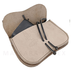 Pochette médiévale en cuir de vachette faite à la main, sac banane en cuir Viking, sac utilitaire de festival Renaissance, sacs de la meilleure qualité - Product Image 2