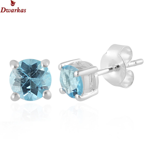 Aretes clásicos de diseño simple, plata de ley 925 con rubí, aretes de piedras preciosas para regalo de boda o fiesta. - Product Image 6