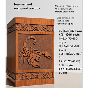 Handcrafted Wood Urn <b>Box</b> with Snake Carving | Personalized Memorial <b>Keepsake</b> urn Memorial <b>Keepsake</b> by AYAANS - Product Image 3