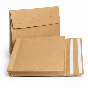 Bolsa de Correo de Papel Kraft EcoRev, Estándar, Plana, Autoadhesiva, Reciclable, con Asas Retorcidas de Lujo, Impresión Offset ECO50 para Negocios - Product Image 6