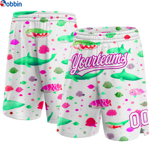 Pantalones Cortos de Playa para Hombre, Transpirables, con Estampado de Serigrafía, de Poliéster, Estilo Urbano, de Tela de Lona, de Secado Rápido, con Cordón en la Cintura - Product Image 3