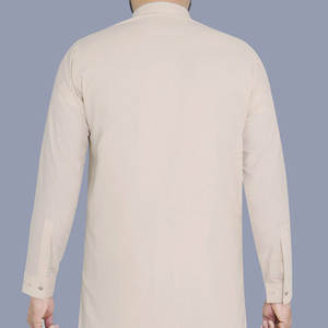 Fournisseur direct d'usine, vêtements musulmans pour hommes, costume Shalwar Kameez sur mesure, prix bas, ensemble Kameez Salwar pour hommes - Product Image 3