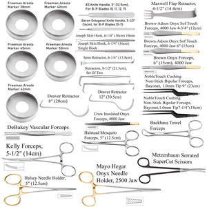 Juego de Instrumentos de Rinoplastia de Acero Inoxidable de Primera Calidad, 28 Piezas, Herramientas Quirúrgicas Personalizables OEM para Procedimientos Plásticos y Reconstructivos - Product Image 3