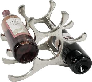 Best Selling Amazing Aluminum <b>Wine</b> Bottle Holder With Elegant Design For Home Bar And Table Decoration - Product Image 2