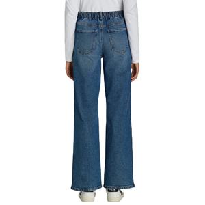 Latest Design Women's Plus Size Regular Fit Summer Washed Flat Front Casual Straight Fashionable <b>Soft</b> <b>Denim</b> <b>Jeans</b> - Product Image 3