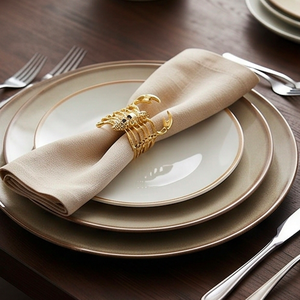 Anillos para servilletas con forma de escorpión dorado, 2 piezas, decoración gótica para mesa de Halloween, para uso en fiestas y en el hogar - Product Image 5