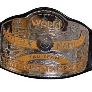 Cinturón de Campeonato Mundial de Lucha Libre en Parejas de Seis Hombres, Cinturón de Título Personalizable de Primera Calidad para Fanáticos y Coleccionistas - Product Image 5