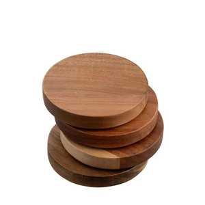 Premium Wooden <b>Table</b> <b>Protector</b> Decorative Reusable Drink Coasters Handmade Classic Design for Kitchen Use - Product Image 2