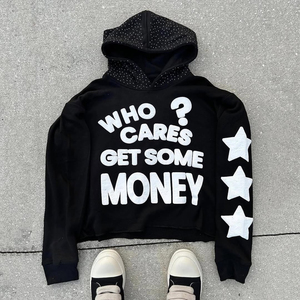 Personnalisez votre propre design de sweat-shirts à impression en relief, tailles plus grandes, best-sellers, sweat-shirts à impression en relief - Product Image 5