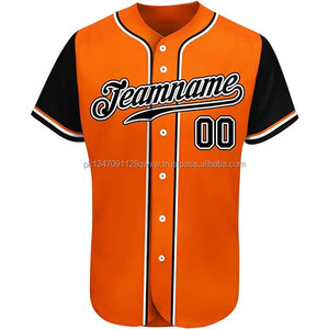 Maillots de sport à manches courtes personnalisés OEM, respirants, à séchage rapide, 100% polyester, maillot de baseball pour homme, haut à boutons, été - Product Image 5