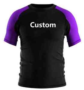 Rashguard MMA pour homme, séchage rapide, confortable, anti-UV, couleur unie, manches longues, vêtements de fitness - Product Image 6