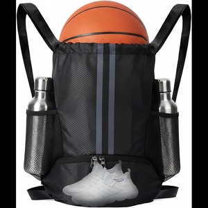 2026 Sports <b>Drawstring</b> Backpack with Shoes Compartment, String Gym <b>Bag</b> with Wet Proof Pocket for Basketball, Soccer, Swim - Product Image 1