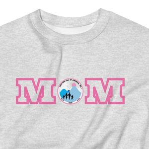 Sweat-shirt gris clair à col rond et manches longues avec logo MOM, pull décontracté, vêtement doux et tendance, idéal pour tous les jours, élégant - Product Image 2