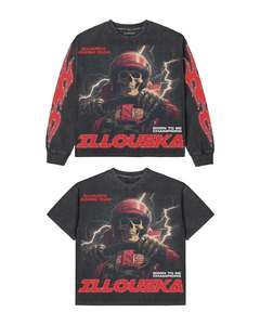 Última moda americana de ropa urbana 2026: Sudaderas con capucha lavadas con pedrería y camisetas holgadas de gran gramaje 3230 GSM - Product Image 5