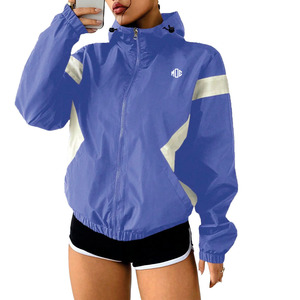 OEM Purple Women's Hooded Windbreaker Custom Lightweight Waterproof <b>Raincoats</b> Waterproof Breathable Windbreaker jacket for <b>men</b> - Product Image 5