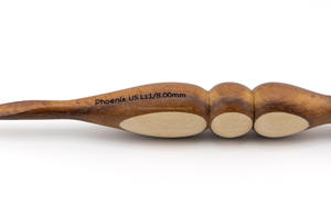 Ergonomic Wooden Knitting Hooks Handmade Eco Friendly Durable Comfortable Grip Premium Quality <b>Gift</b> Set <b>for</b> <b>Knitters</b> - Product Image 3