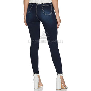 กางเกงยีนส์ผู้หญิงดีไซน์ล่าสุด บริการ OEM สวมใส่สบาย ระบายอากาศได้ดี คุณภาพพรีเมียม - Product Image 2