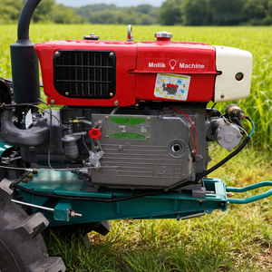 รถไถเดินตาม Mollik 281 รุ่น Smart Power Tiller 32 แรงม้า แบบมีล้อ รถแทรกเตอร์สำหรับทำฟาร์ม สีเขียว ระบบเกียร์ขับเคลื่อน 2 ล้อ - Product Image 4