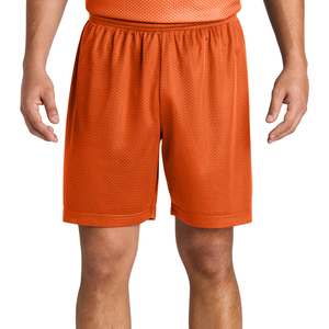 High Quality Men's 5-Inch Inseam Double <b>Layer</b> Blank Mesh Shorts Sublimation Solid Pattern Lightweight Material - Product Image 5