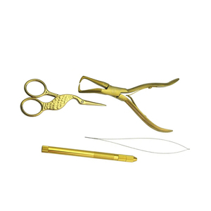 Premium Hair <b>Extension</b> Plier Kit with Micro <b>Bead</b> Tool Loop Threader and Sectioning Tool for Salon and Home Use - Product Image 4