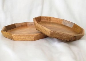 Bandejas de servir rústicas de madera de último diseño con asa de latón, multifuncionales para decoración del hogar, bandeja de servir y almacenamiento al mejor precio - Product Image 2
