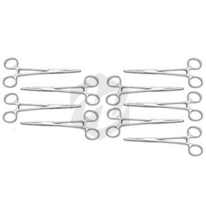 10 Pinzas Hemostáticas Crile de Acero Inoxidable Rectas de 6 1/2 Pulgadas, Pinzas Quirúrgicas Premium, Instrumentos Médicos Veterinarios Resistentes al Óxido - Product Image 2