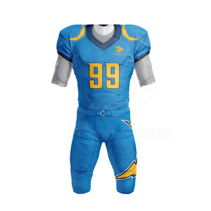 Conjunto de Uniforme de Fútbol Americano Personalizado para Hombre, Tallas Grandes, Impresión por Transferencia de Calor, 100% Poliéster, Duradero y Transpirable - Product Image 1