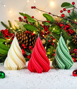 Modern Spiral Handmade Soy Wax Scented <b>Candle</b> Holder <b>Set</b> for Thanksgiving Diwali Christmas & Festive Home Decor - Product Image 1
