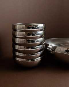 Bol en métal élégant pour accessoires de table à manger - Product Image 3