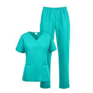 Top Quality Wholesale <b>Scrub</b> Nursing Uniform / Summer Medical <b>Scrubs</b> <b>Set</b> / Hospital <b>Scrubs</b> Unisex Nursing Medical Uniform <b>Set</b> - Product Image 1
